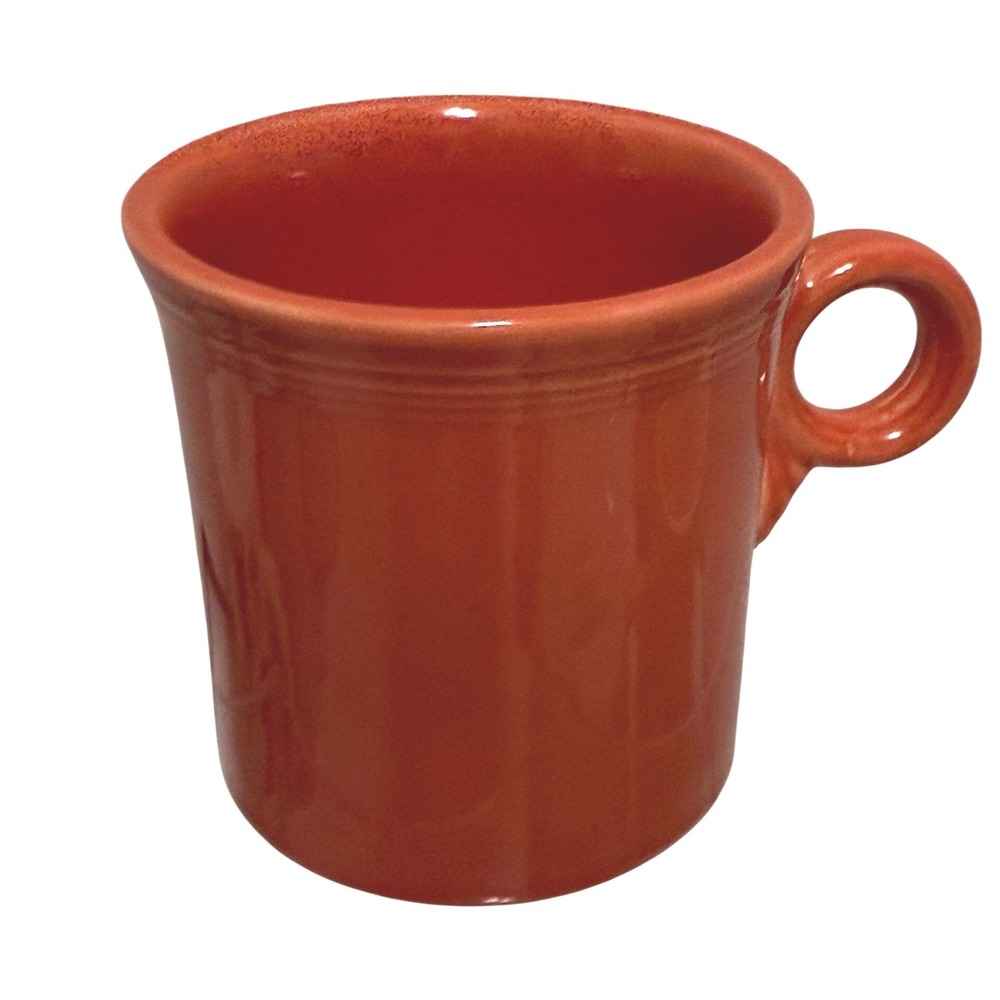 Fiesta HLC USA Poppy Orange Ceramic Ring Handle Mug 3.5 inch Made in USA
